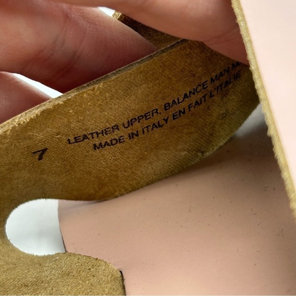 Seychelles Light Blush Pink Leather Slide Sandals Size 7 Summer Casual - Picture 12 of 12